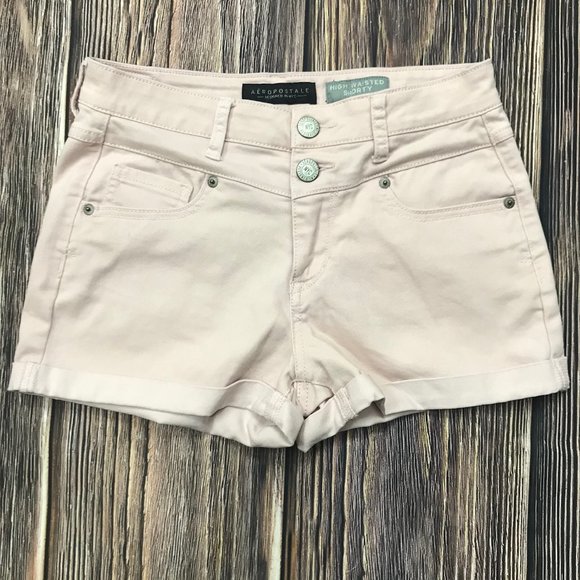 Aeropostale Pants - Aeropostale High Waisted Shorty Denim Shorts, Sz 4
